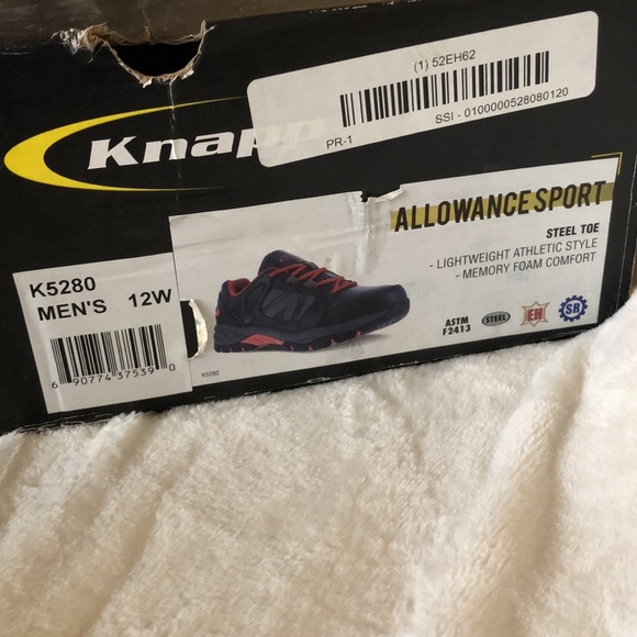 Knapp Allowance Sport Steel Toe Work Shoe, 12W NWT - Picture 14 of 16